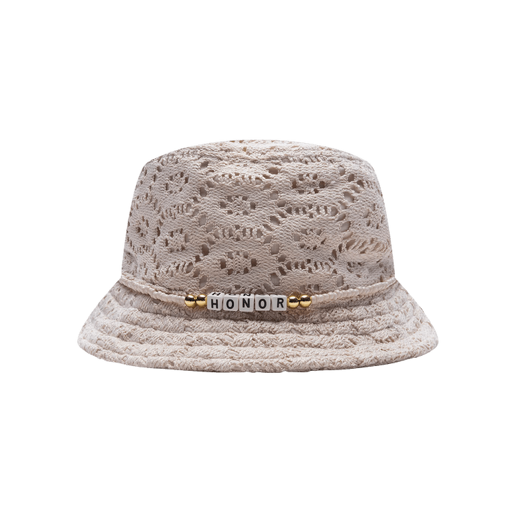 Honor The Gift Friendship Crochet Bucket Hat 'Bone'