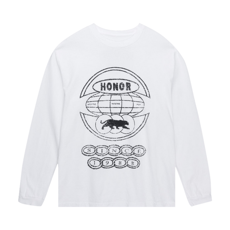 Honor The Gift Global Logo Long-Sleeve 'White'