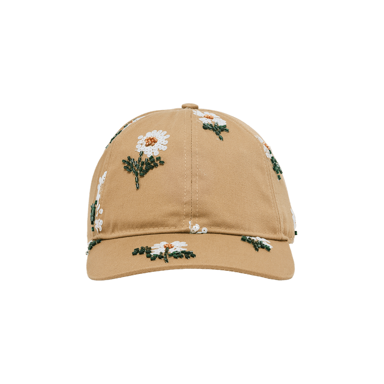 Honor The Gift Flowers Beaded 6 Panel Cap 'Taupe'
