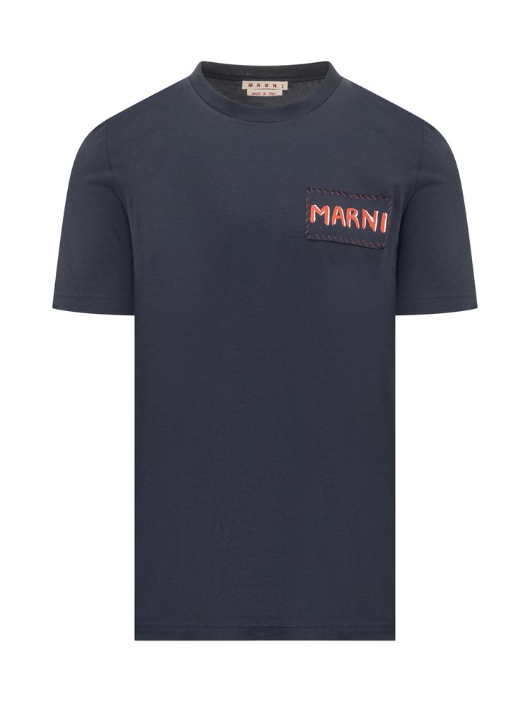 Marni Logo-Printed Crewneck T-Shirt