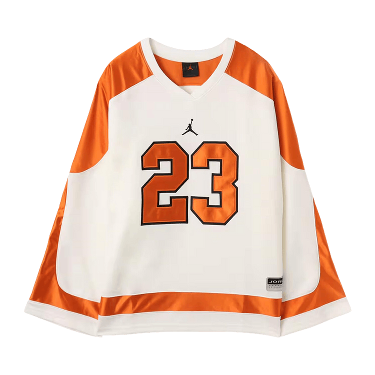 Air Jordan MJ Collegiate Hockey Jersey 'Sail/Starfish/Black'