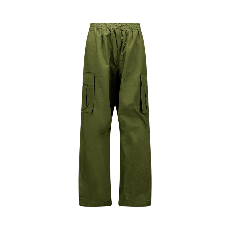 Nike Mid Rise Oversized Woven Cargo Pants 'Medium Olive/Sail'