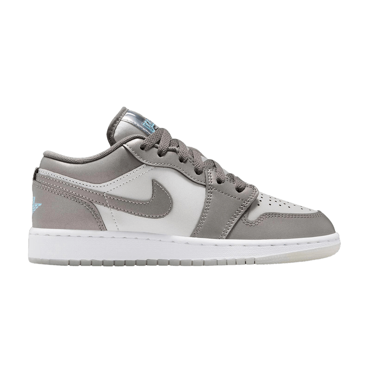 Air Jordan 1 Low SE GS 'Pewter Photon Dust Blue Chill'