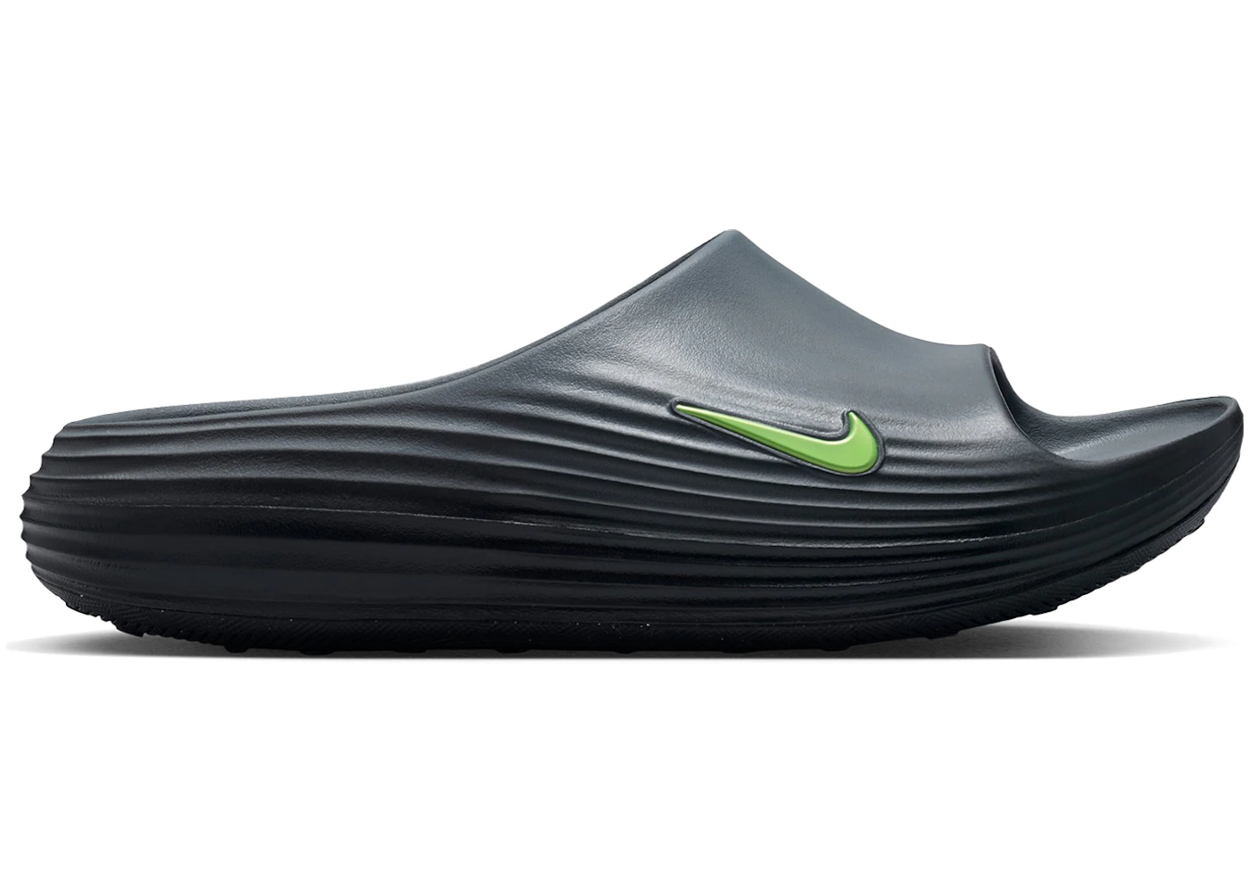 Nike ReactX Rejuven8 Slide Cool Grey Black Volt