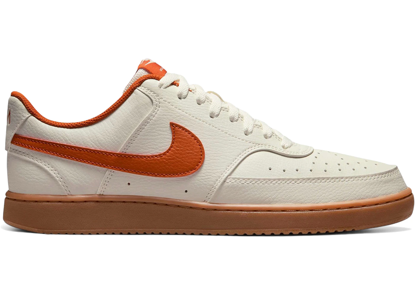 Nike Court Vision Low Sail Campfire Orange Gum