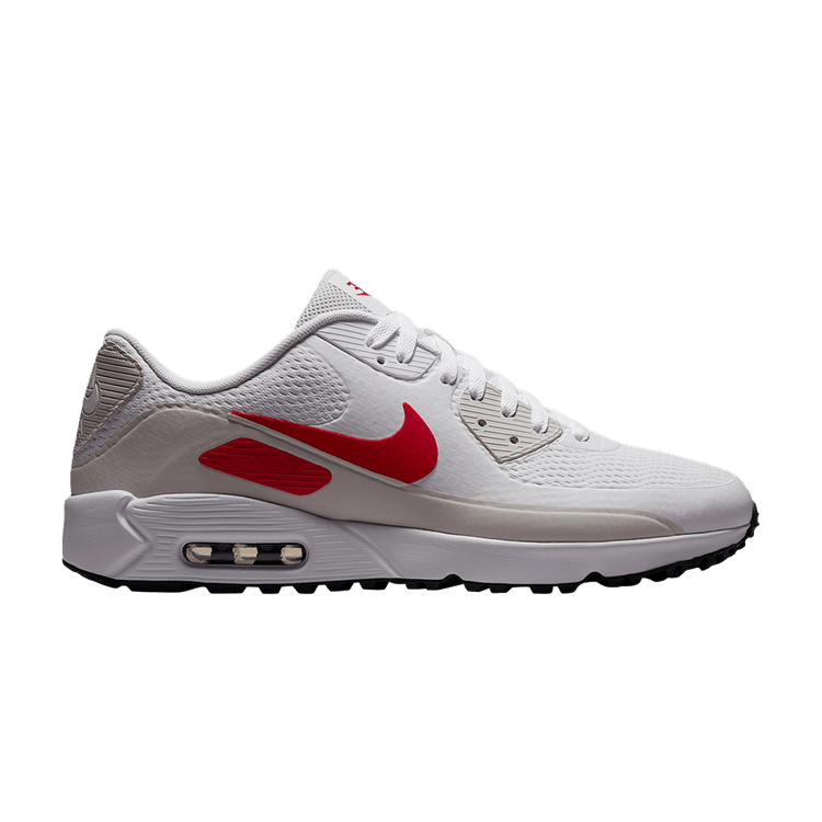 Nike Air Max 90 G Golf 'White Photon Dust Midnight Navy Fire Red'