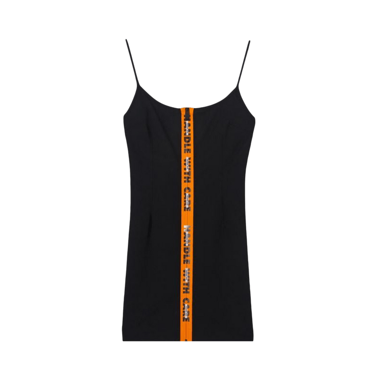 Heron Preston Stretch Gabardine Zip Dress 'Black'