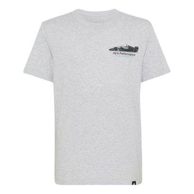 adidas x Mercedes AMG Petronas Formula 1 Team T-Shirt Asia Sizing 'Light Grey Heather Semi Mint Rush'