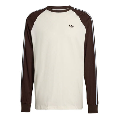 adidas Britcore Cali Long Sleeve T-Shirt 'Off White Aurora Coffee'