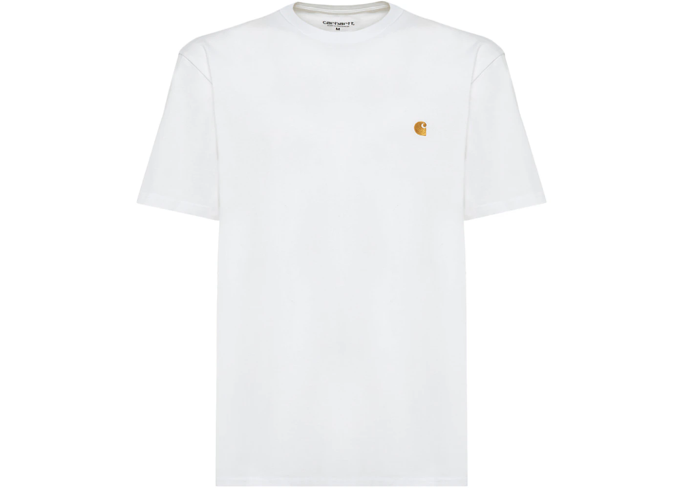 Carhartt WIP Chase Crew Neck T-Shirt White/Gold