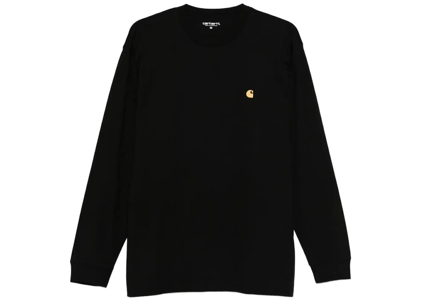 Carhartt WIP Long Sleeve Chase T-shirt Black Gold