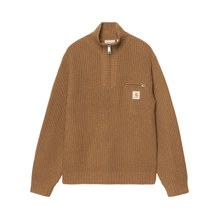 Carhartt WIP Half Zip Sweater 'Hamilton Brown'