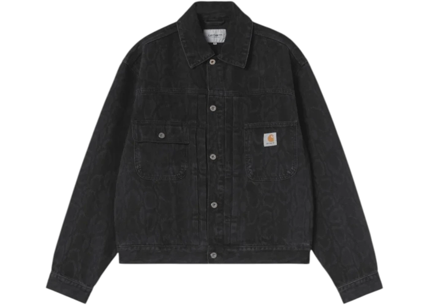 Carhartt WIP Belmar Denim Jacket Black Snake Camo (Heavy Stone Wash)