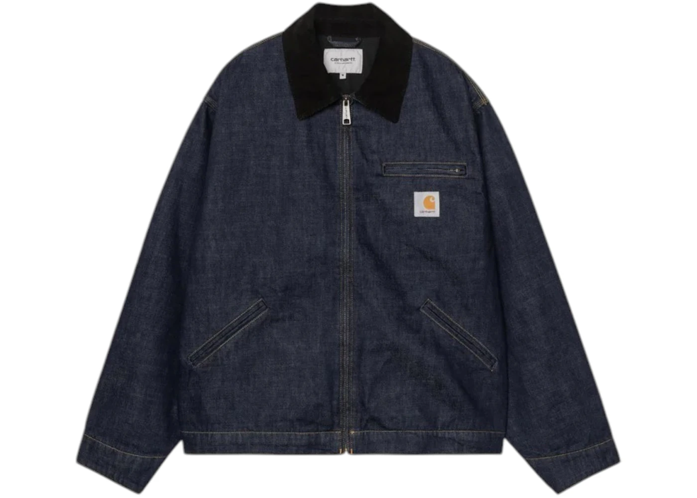 Carhartt OG Detroit Camano Denim Jacket Blue/Black