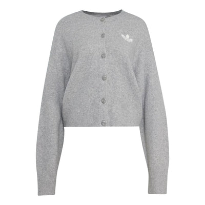 (WMNS) adidas Essentials Knit Cardigan Asia Sizing 'Medium Grey Heather'