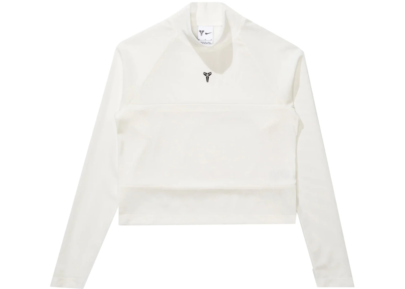 Nike Women's Kobe Bryant L/S Cropped Top Sail/Black