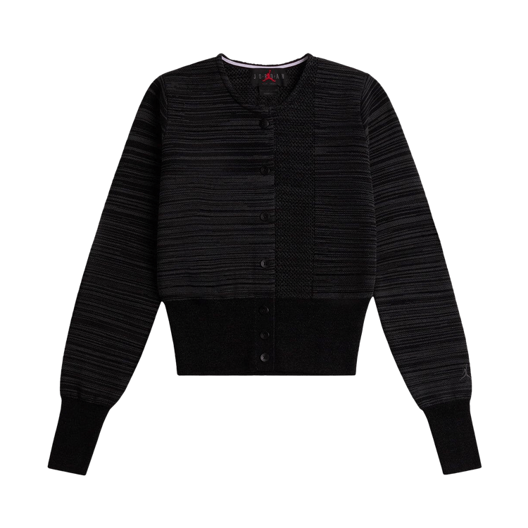 Air Jordan x Téla Knit Cardigan 'Dark Smoke Grey/Black'