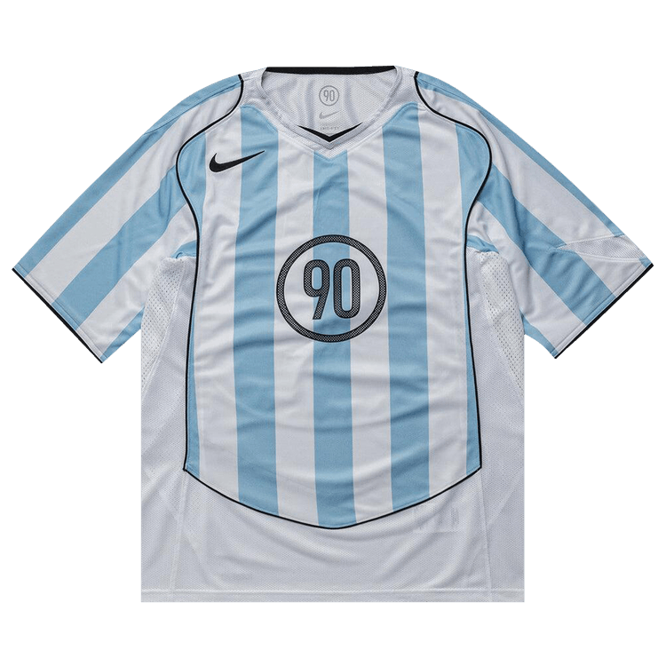 Nike T90 Dri-Fit Soccer Jersey 'Psychic Blue/White/Black/Black'