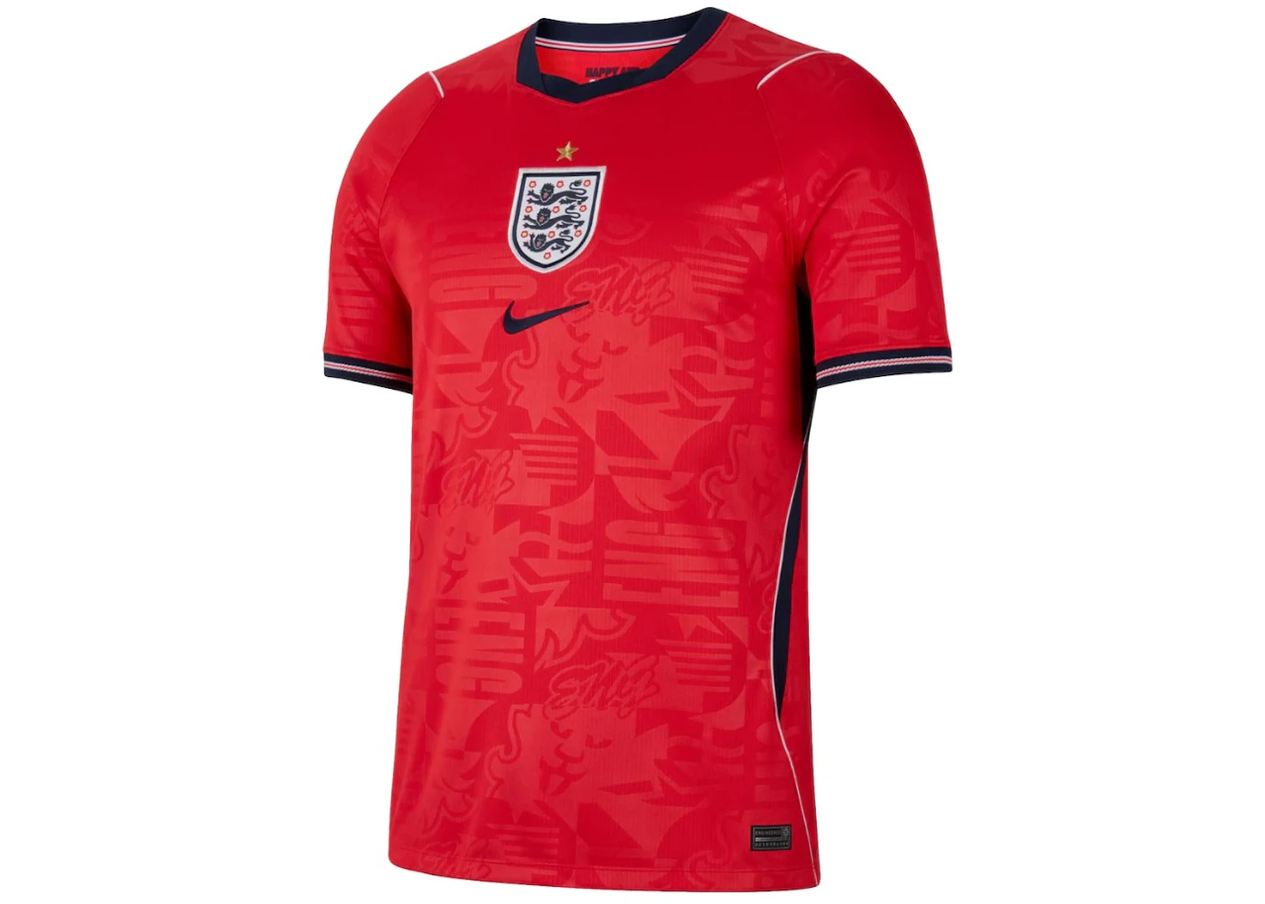 Nike England National Team 2026 Away Stadium Jersey Speed Red/Obsidian/White