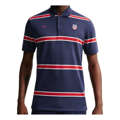 Nike USMNT 2026 Polo Shirt 'Midnight Navy Sail University Red'
