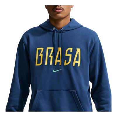 Nike Brazil 2026 Club French Terry Hoodie 'Coastal Blue Light Menta'