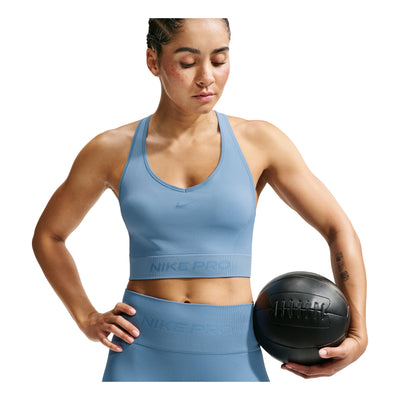 (WMNS) Nike Pro Seamless Dri-FIT Cropped Tank Top 'Work Blue'