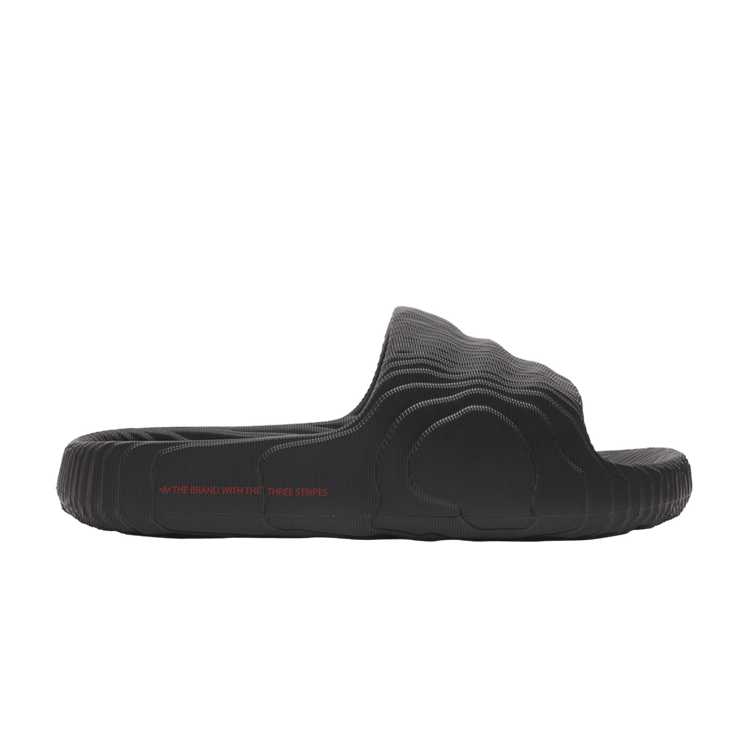adidas Adilette 22 Slides 'Black Scarlet'
