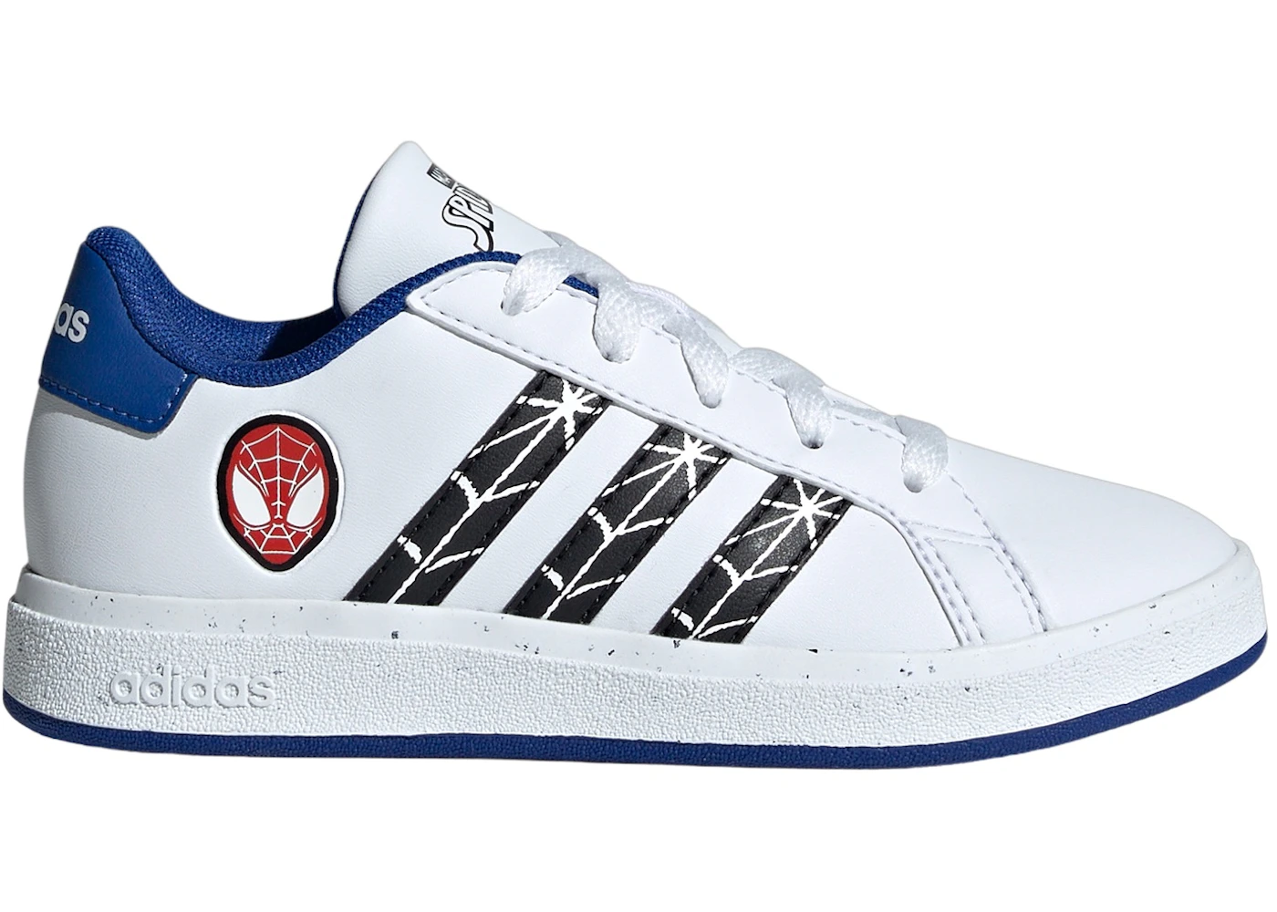 adidas Grand Court Marvel Spider-Man Cloud White Core Black Royal Blue (GS)