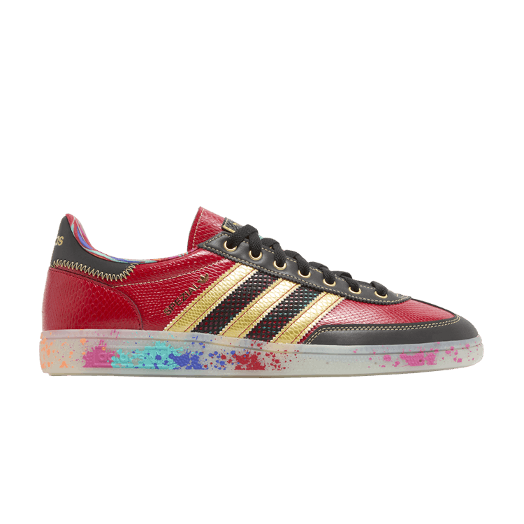 S.E.E.D. x adidas Handball Spezial 'Scarlet Gold Paint Splatter'