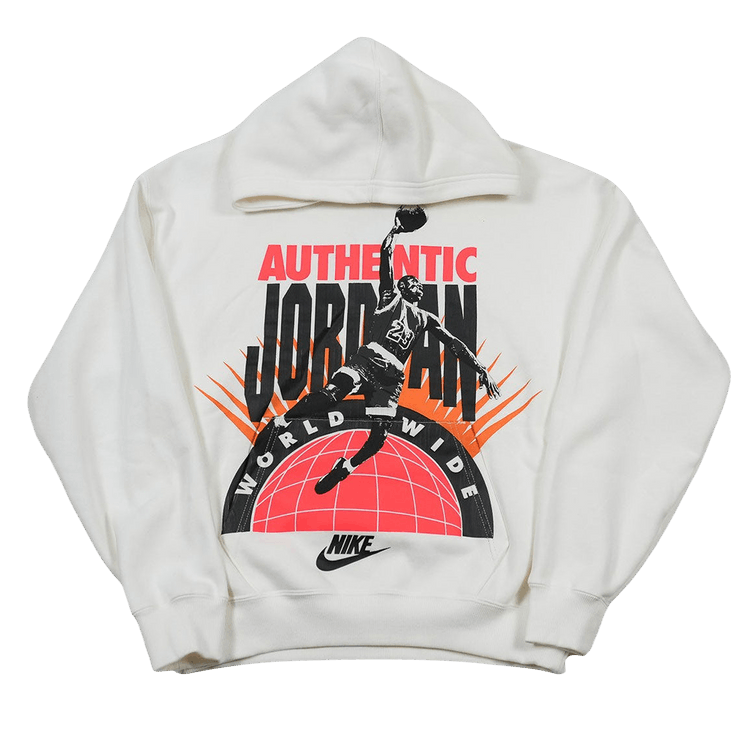 Air Jordan Authentic Jordan Graphic Hoodie 'Sail/Infrared 23'