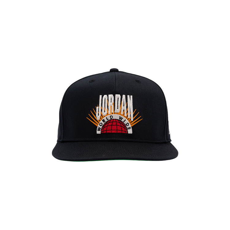 Air Jordan Essentials Pro Structured Flat Bill Hat 'Black/Kelly Green/Sail'