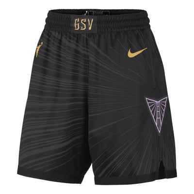 (WMNS) Nike Golden State Valkyries Dri-FIT WNBA Victory Shorts 'Black Club Gold'
