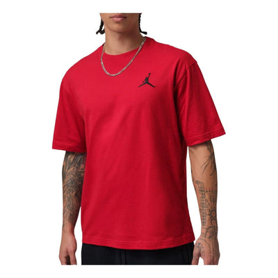 Air Jordan Embroidered Jumpman T-Shirt 'Gym Red Black'