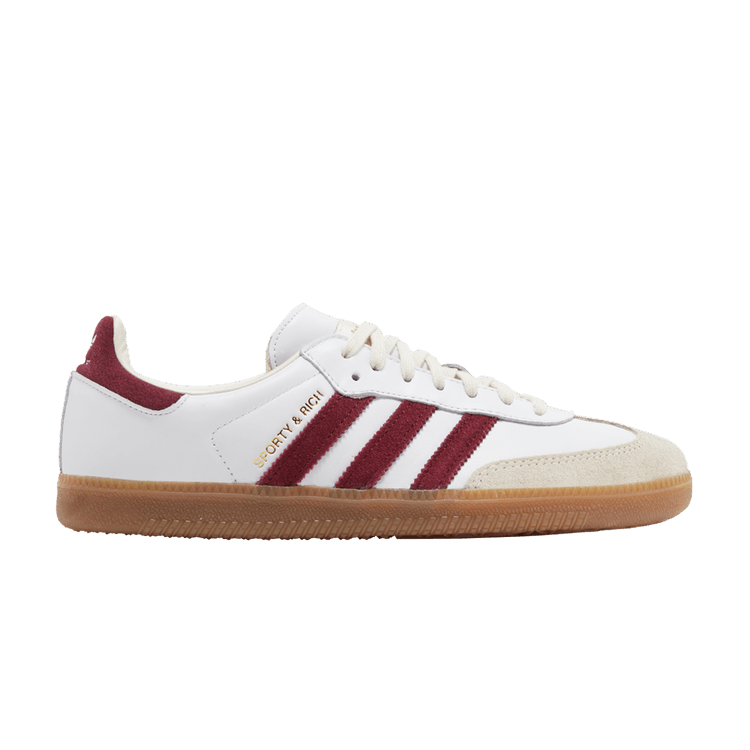 Sporty & Rich x adidas Samba OG 'White Core Burgundy'