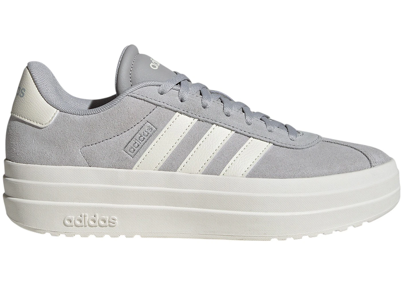 adidas VL Court Bold Grey Two Off White Core White (Women's)