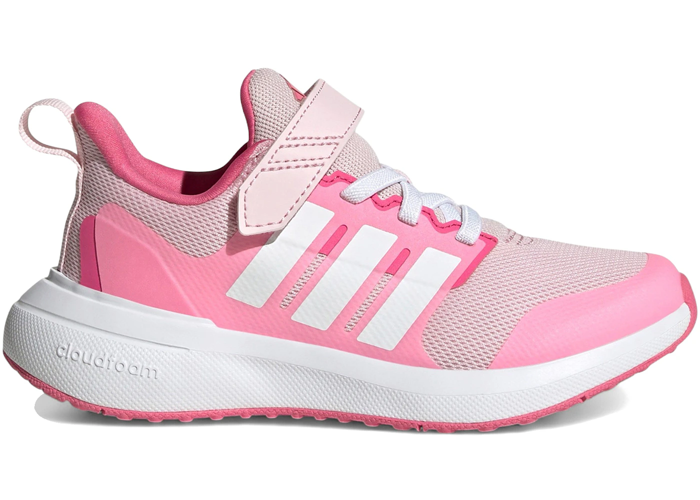 adidas Fortarun 2.0 Cloudfoam EL Top Strap Clear Pink Cloud White (GS)