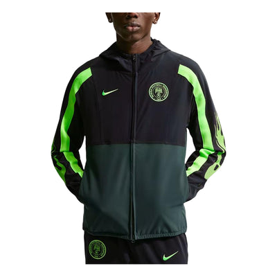 Nike Nigeria Energy Dri-FIT Woven Jacket 'Black Pro Green Electric Green'