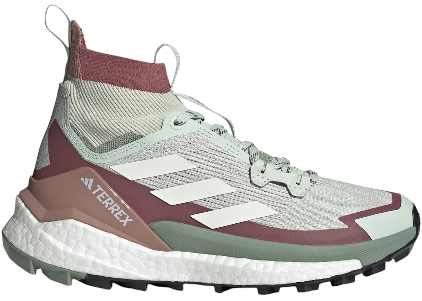 adidas Terrex Free Hiker 2.0 Linen Green Off White Burgundy (Women's)