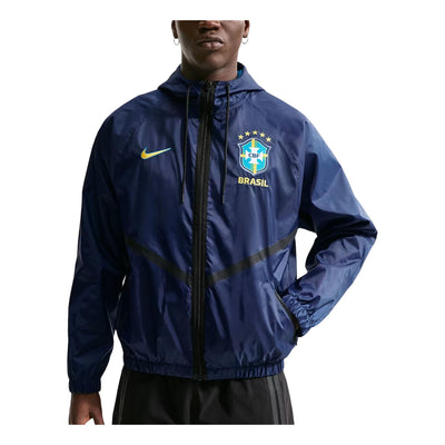Nike x Brazil Dri-FIT Football Anthem Jacket 'Coastal Blue Midwest Gold'