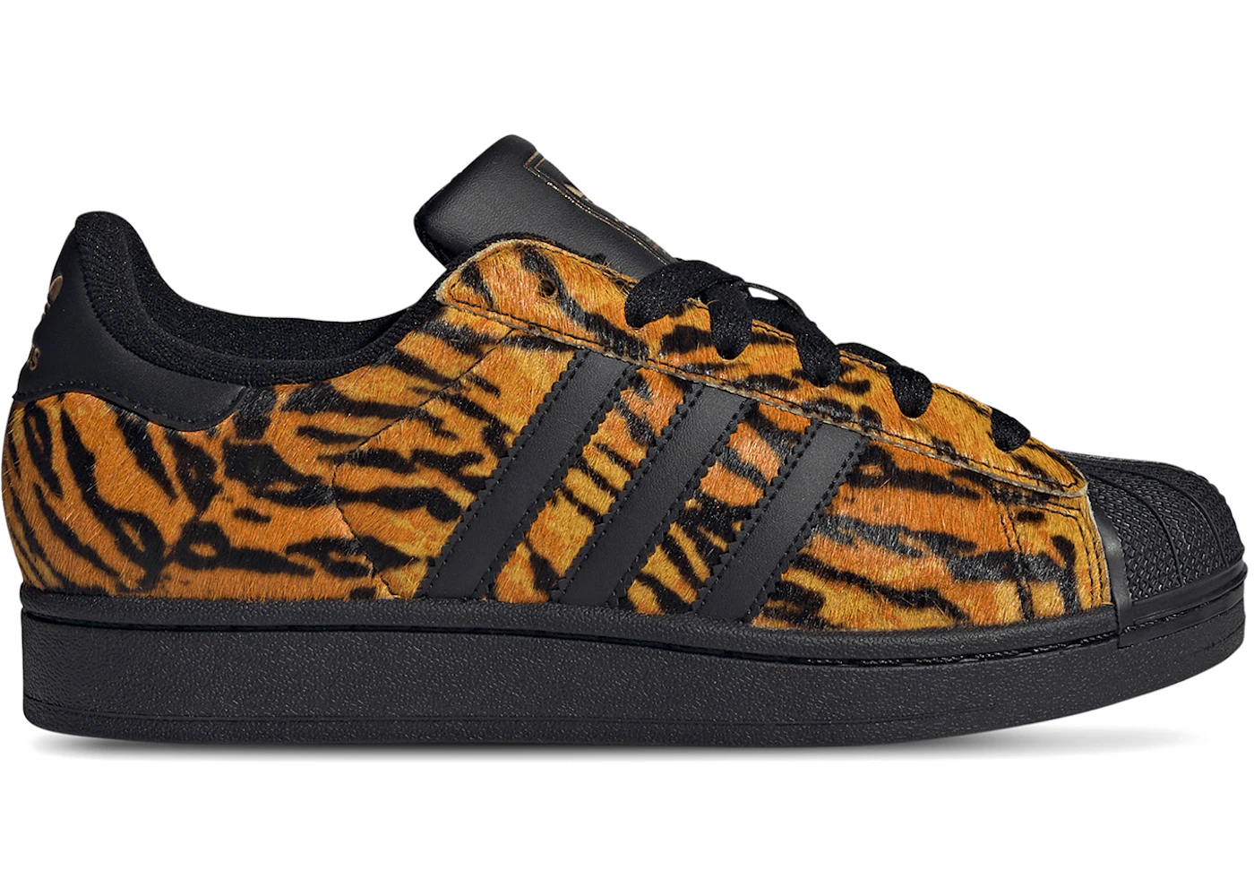 adidas Superstar II Yellow Core Black Gold Metallic (Women's)