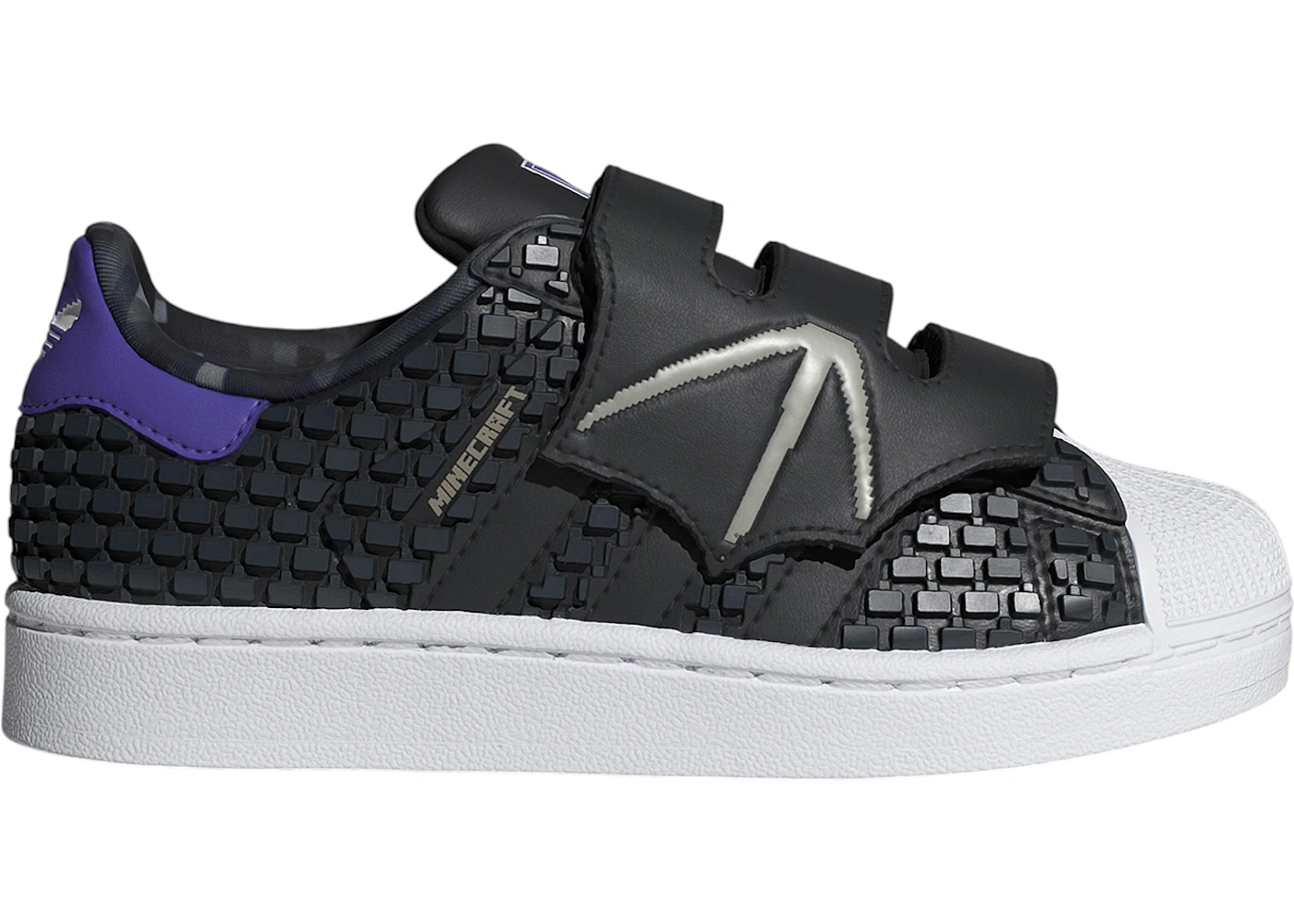 adidas Superstar II Comfort Closure Minecraft Black Cloud White (PS)