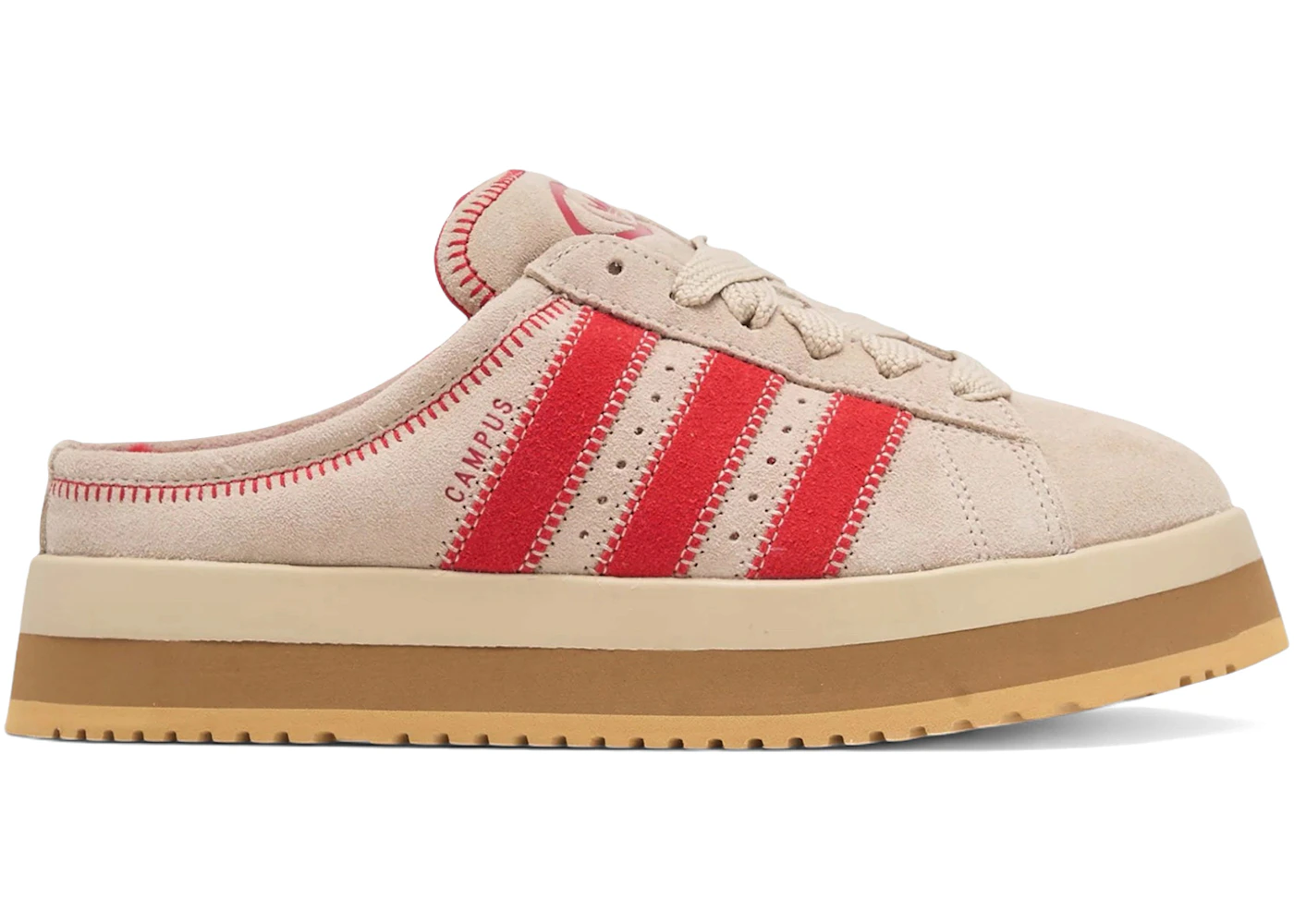 adidas Campus 00s Winter Low Stone Khaki Better Scarlet (Women's)