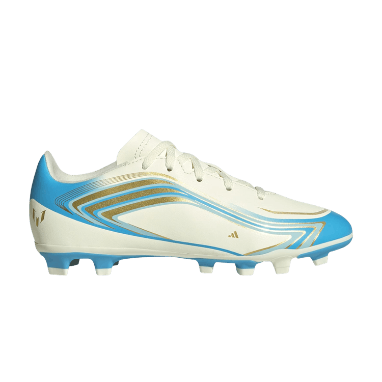 adidas F50 Messi Club FG MG Little Kid 'Ivory Semi Blue Burst'