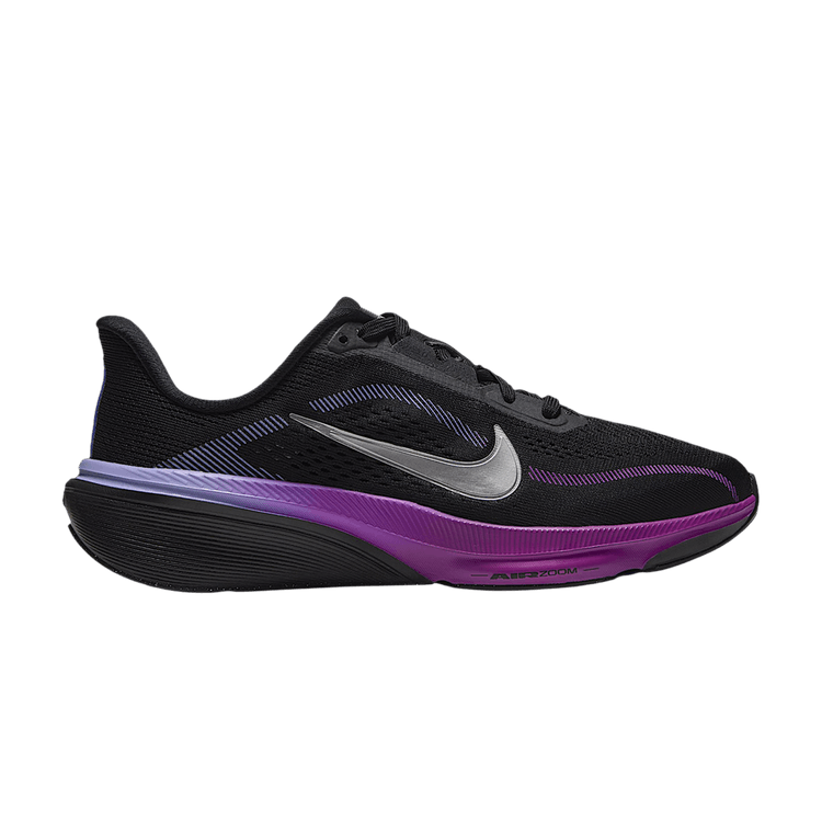 Nike Pegasus 42 Road GS 'Black Persian Violet Vivid Purple Metallic Silver'