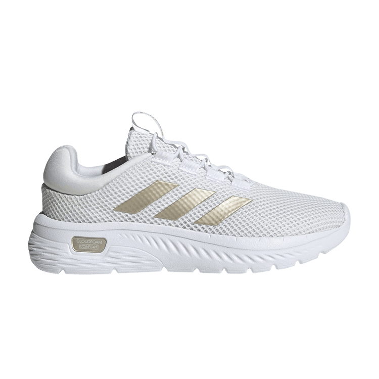 Adidas Wmns Cloudfoam Comfy 'White Champagne Metallic'