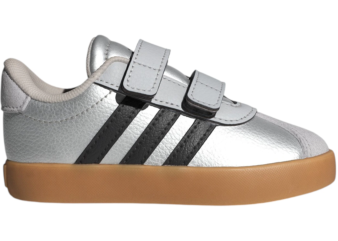 adidas VL Court 3.0 Silver Metallic Black Grey (TD)
