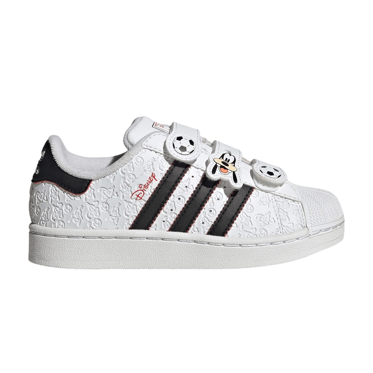 Disney x adidas Superstar II Little Kid 'Cloud White Core Black Red'