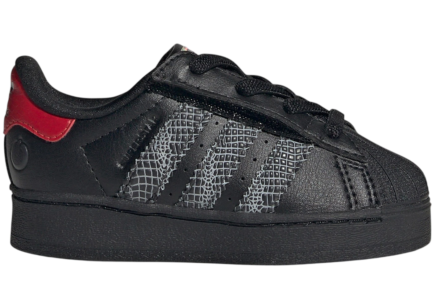 adidas Superstar LED Lights Comfort Closure Core Black Red (TD)