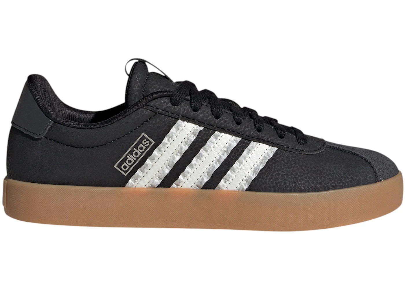adidas VL Court 3.0 Black White Cyber Metallic (Women's)