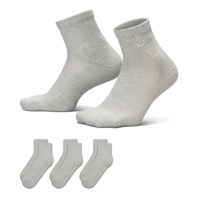 Nike Everyday Elevated Ankle Socks (3 Pairs) 'Grey Mixed'